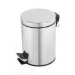 Balde Inox com pedal - Papeleira Inox pedal hotel