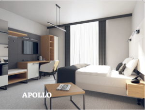 Mobiliario quarto de hotel