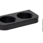Suporte magnetico duplo ara dispensador de shampoo e gel