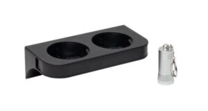 Suporte magnetico duplo ara dispensador de shampoo e gel