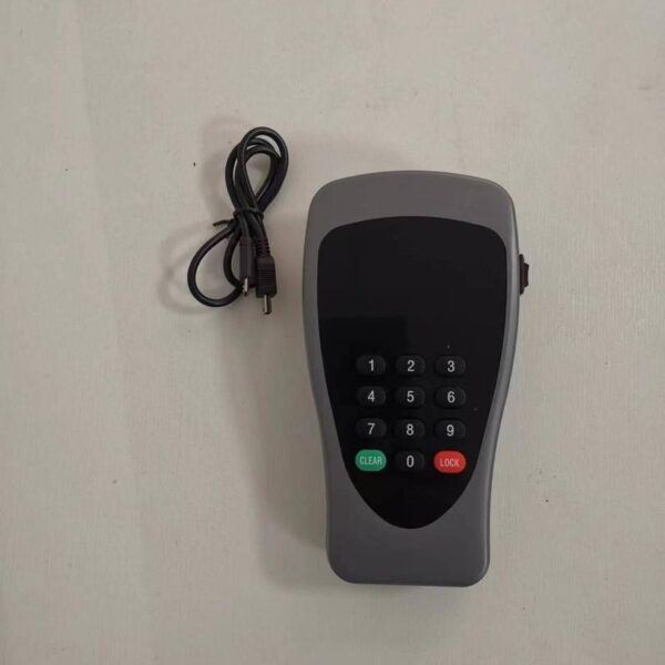 Cofre eletrónico para hotel com abertura superior e teclado LED para portátil de 15 polegadas."